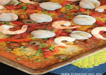 Simplified Grilled Sheet Pan Paella