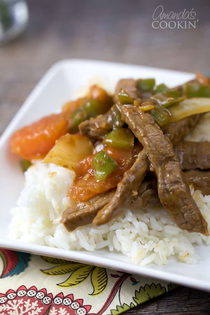 Chinese Pepper Steak Quick Stir-Fry with Wok Hei