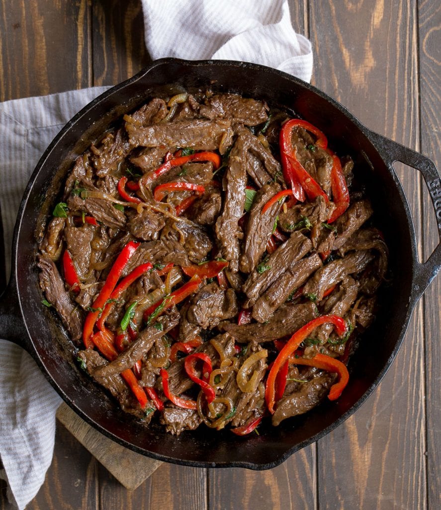 Quick Thai Beef Stir-Fry with Purple Basil and Chiles