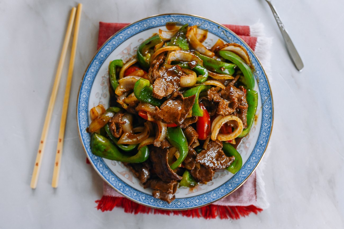Chinese Pepper Steak Quick Stir-Fry with Wok Hei