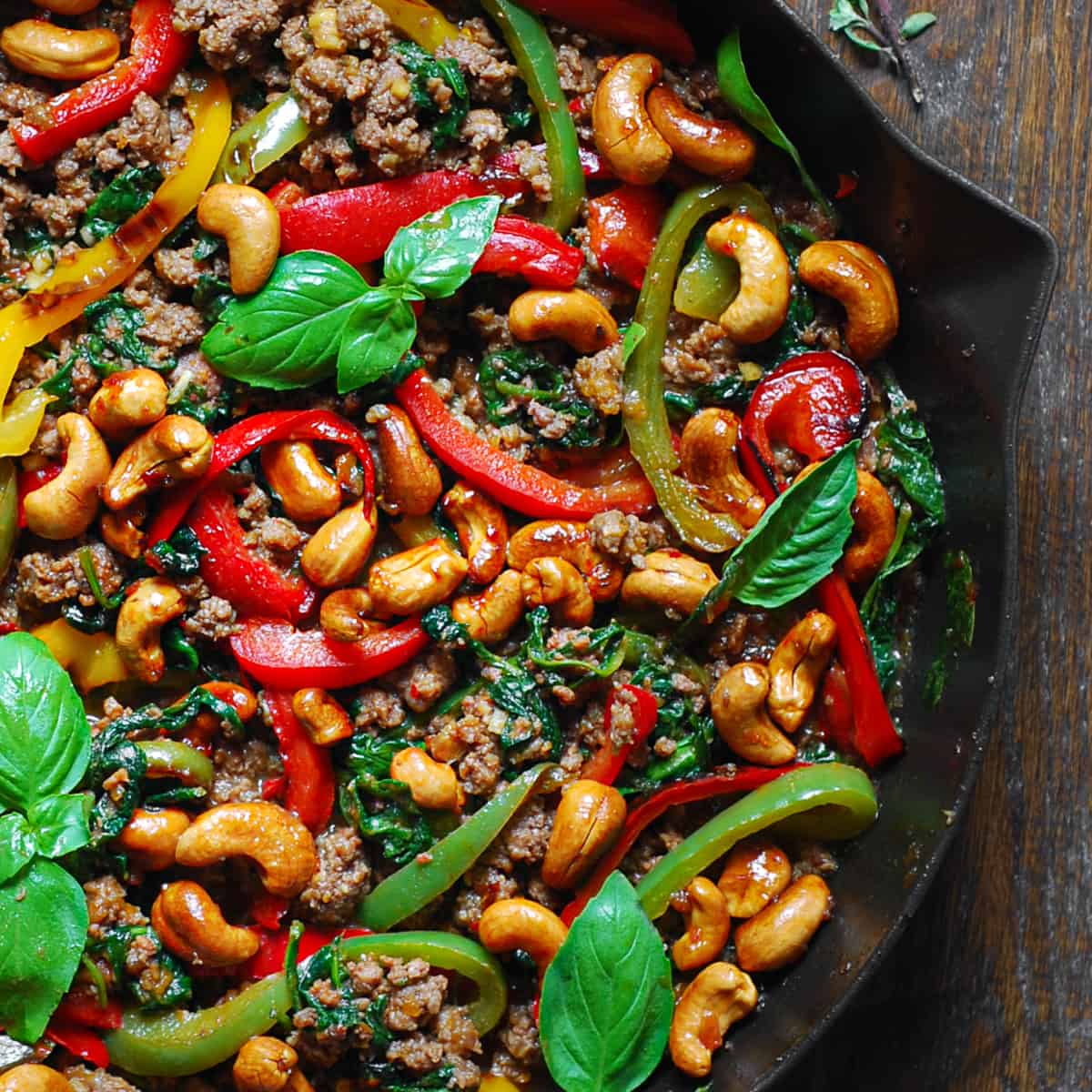 Quick Thai Beef Stir-Fry with Purple Basil and Chiles