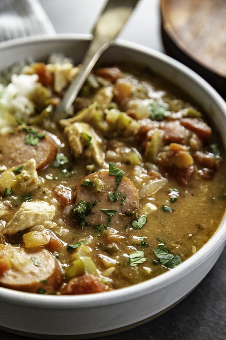 One-Pot Slow-Cooked NOLA Chicken and Sausage Gumbo