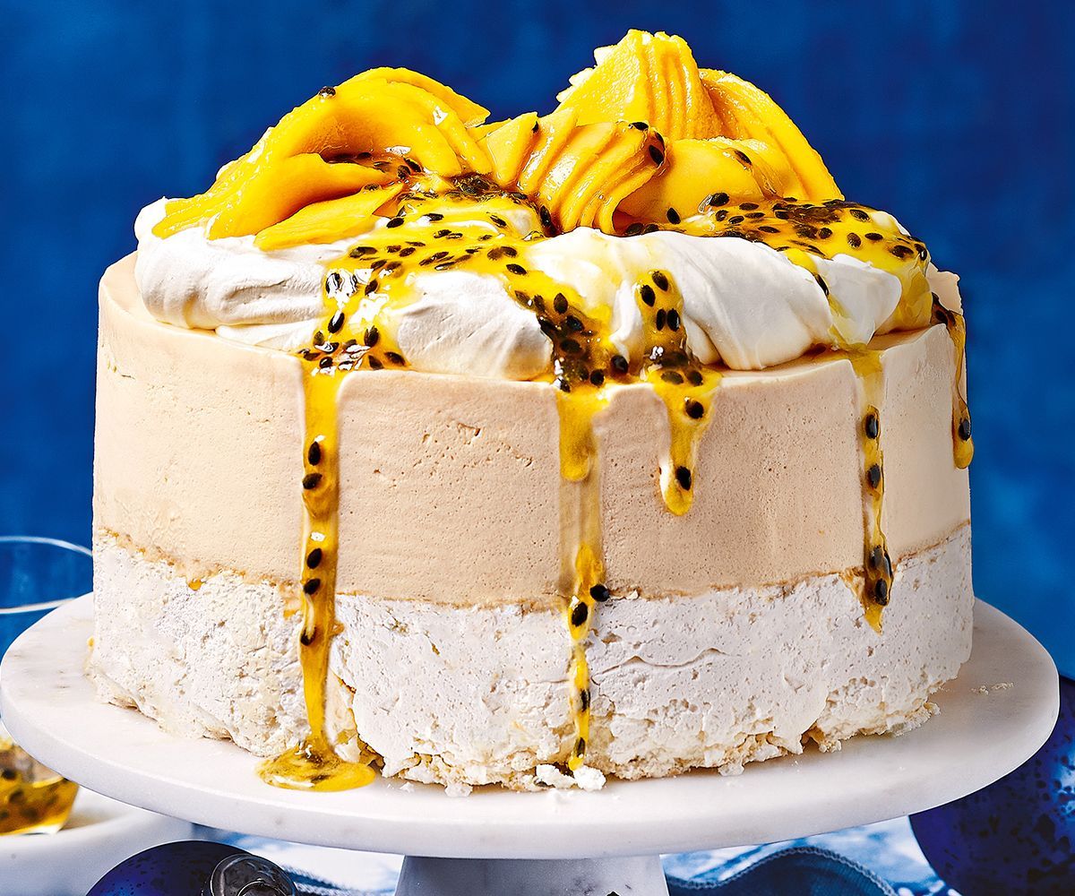 Frozen Ice Cream Cake & Pavlova Fusion