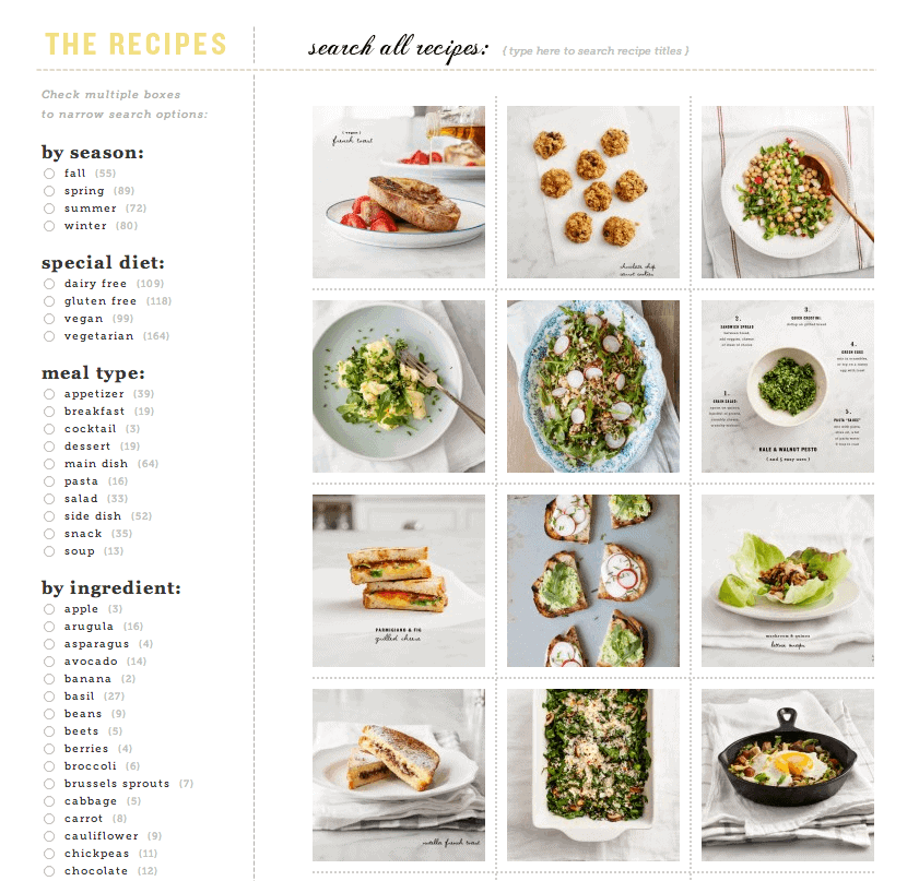 recipes search by ingredients