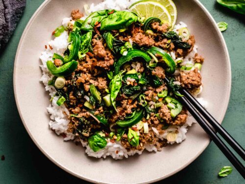 Quick Thai Beef Stir-Fry with Purple Basil and Chiles