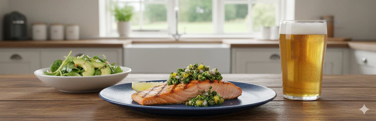 Tender Grilled Salmon with Bright Citrus Salsa Verde