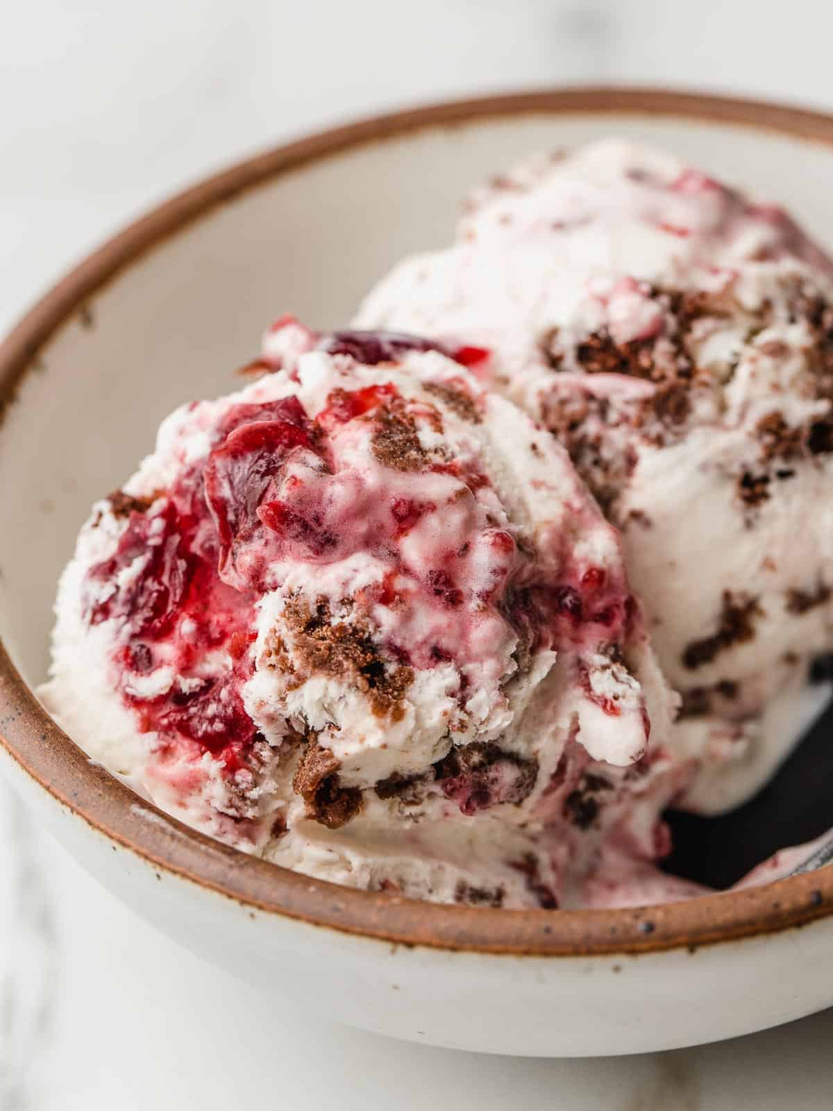 Cherry-Chocolate Swirl Ice Cream