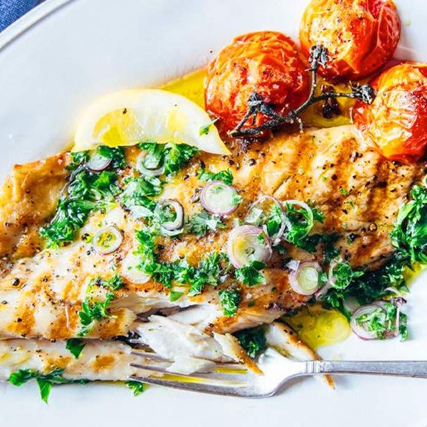 Moroccan-Style Grilled Striped Bass with Orange-Thyme Glaze