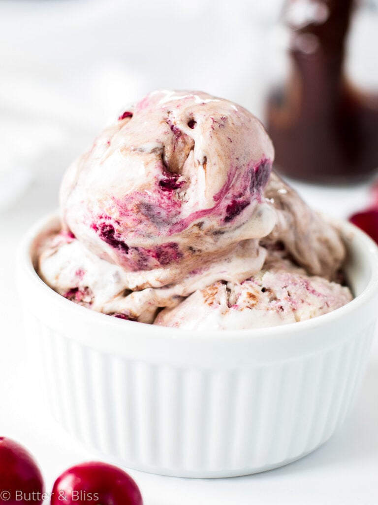 Cherry-Chocolate Swirl Ice Cream