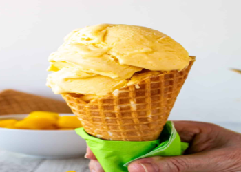 Zesty No-Churn Mango-Coconut-Lime Ice Cream