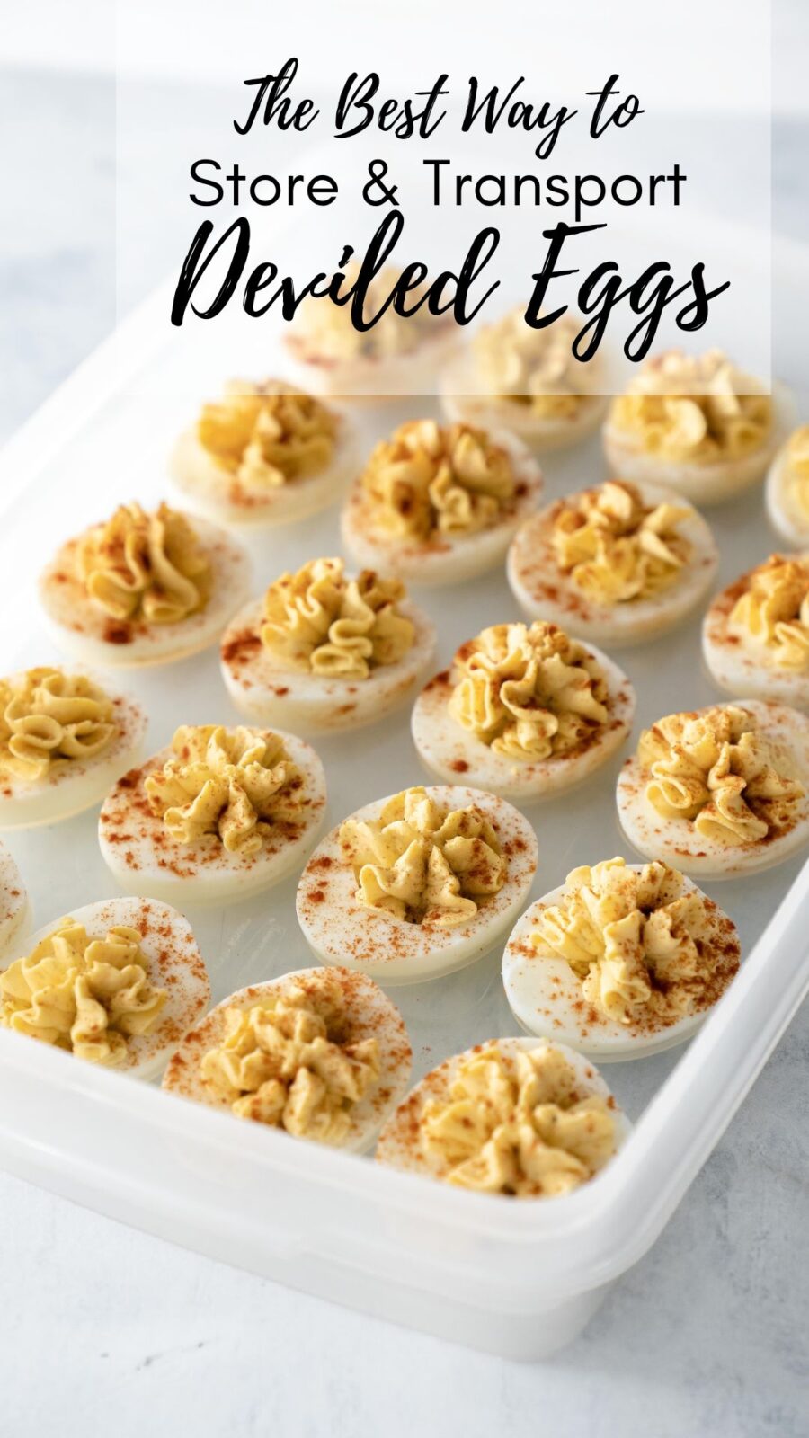 how to store deviled eggs