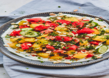 Marinated Watermelon & Burrata Summer Salad