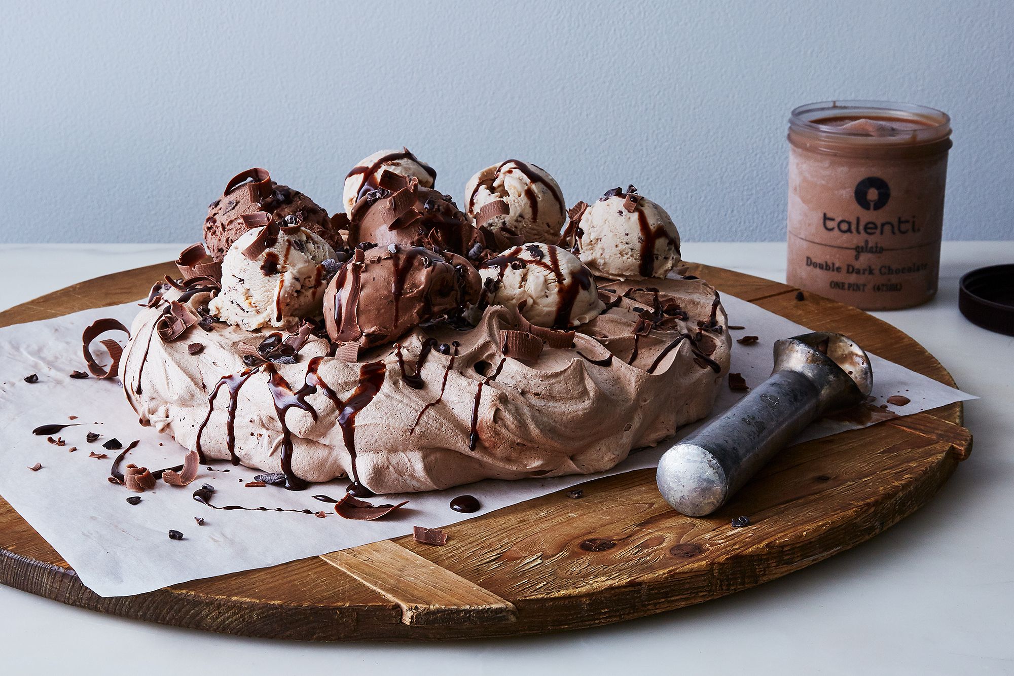 Frozen Ice Cream Cake & Pavlova Fusion