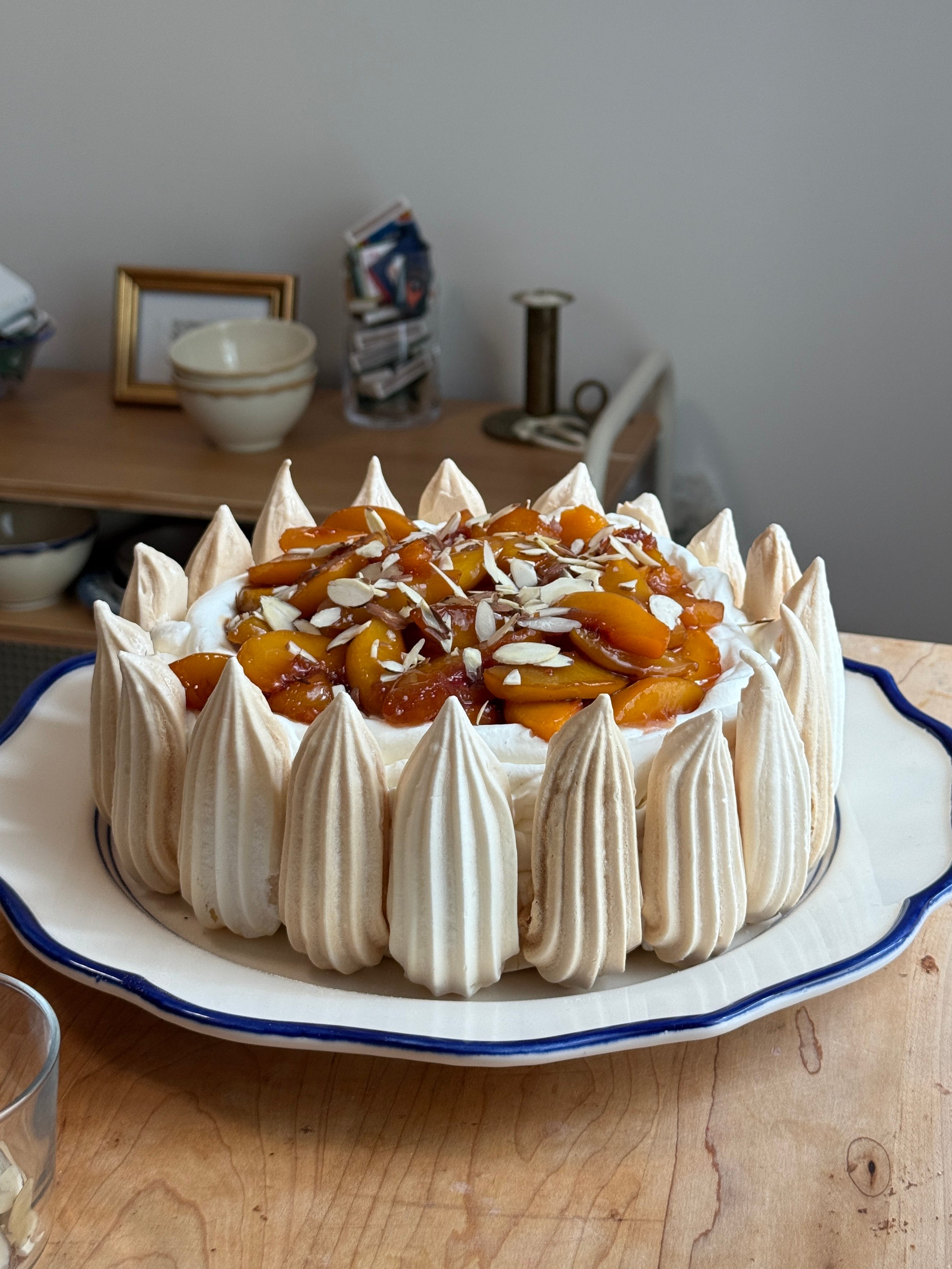 Frozen Ice Cream Cake & Pavlova Fusion