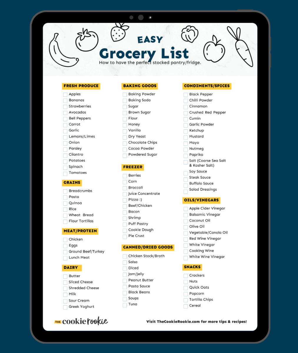 food list ideas