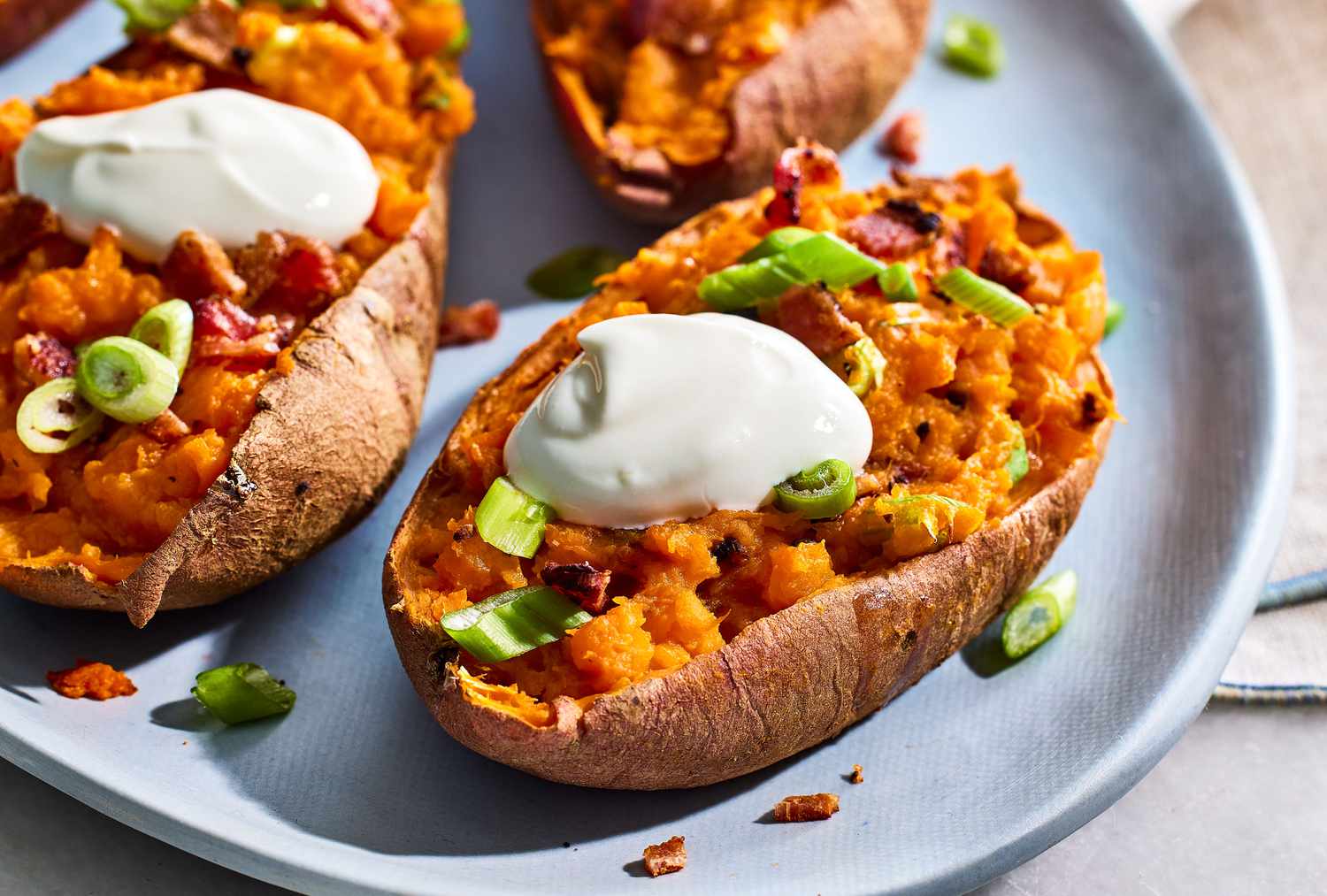 My 10-Minute Weeknight Staple Loaded Baked Sweet Potatoes with Barely Any Cooking