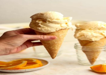 Creamy Orange-Vanilla Frozen Custard