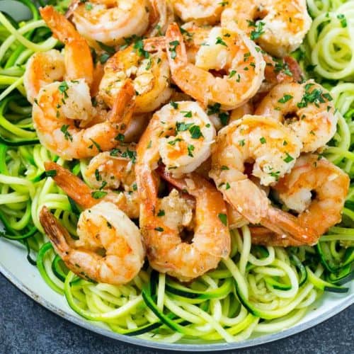 Quick Low-Carb Shrimp Scampi Zoodles
