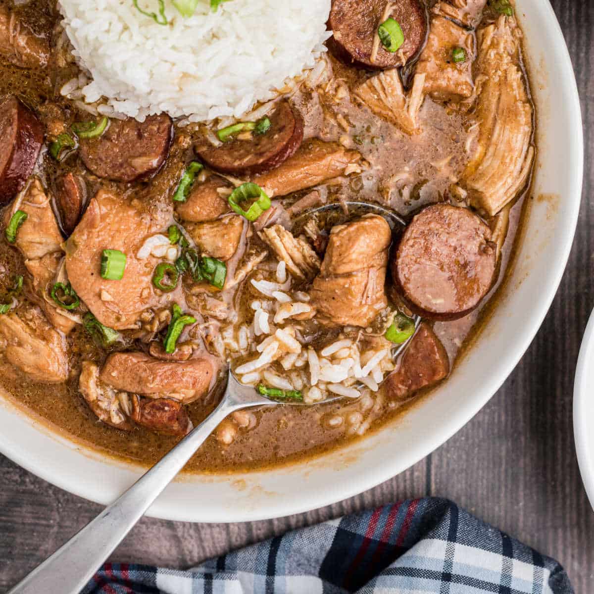 One-Pot Slow-Cooked NOLA Chicken and Sausage Gumbo