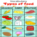different types food