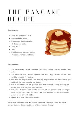 recipe fir