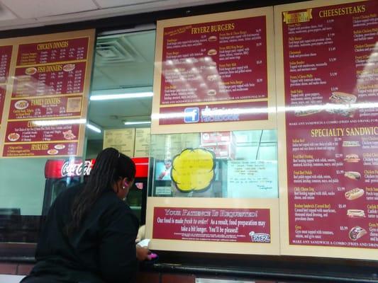 fryerz menu with prices