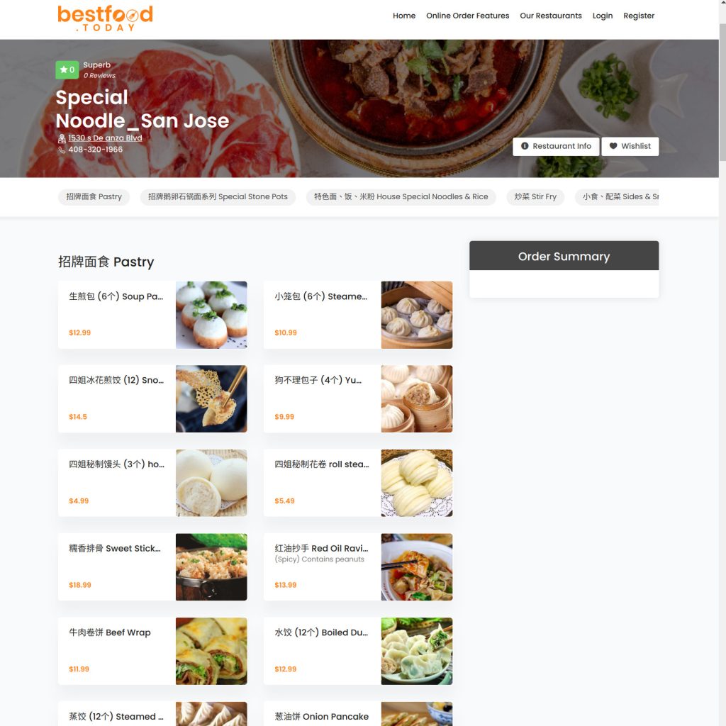 online best food