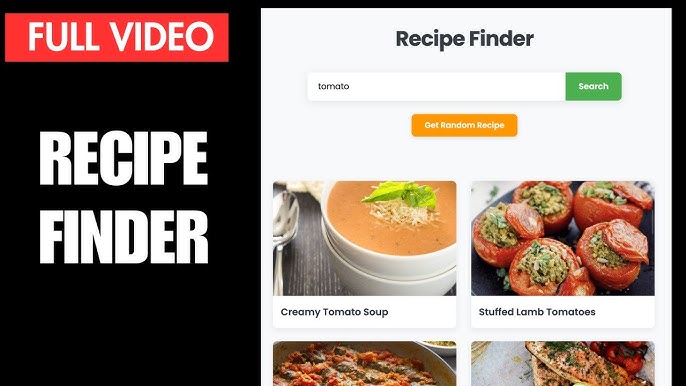 by ingredient recipe finder