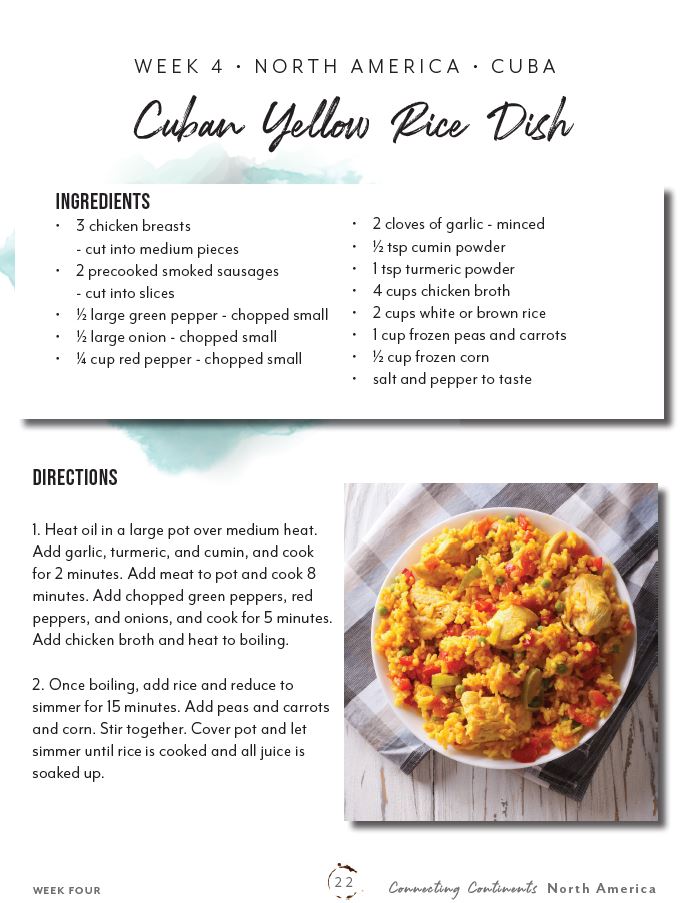 recipe and ingredients