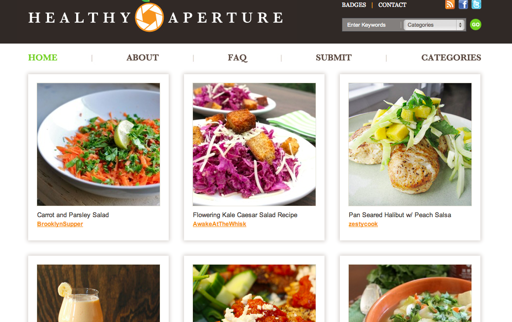 healthy food recipe sites